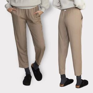 RVCA NEW Womens Large Lightweight Yume Beach Pants Neutral Pockets Casual NWT